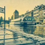 Activités nautiques Strasbourg : bateau sur l’Ill au quai Petite France
