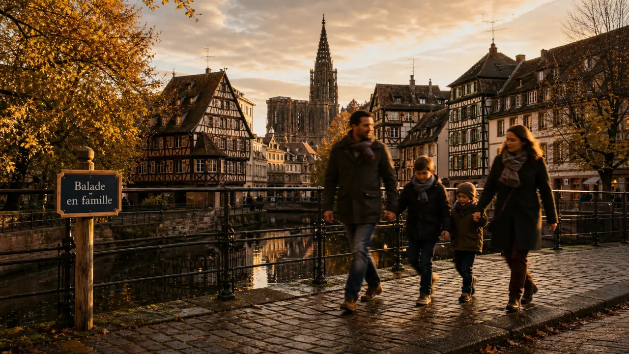 Activités Strasbourg : balade en famille près des quais de l’Ill et cathédrale
