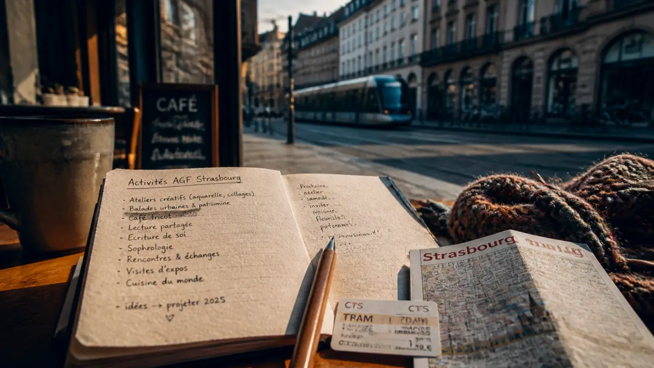AGF Strasbourg activités : carnet d’ateliers et plan tram à Strasbourg