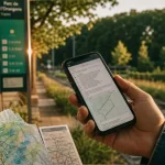 Balades Strasbourg sans voiture : itinéraire 1h30 sur smartphone et plan tram