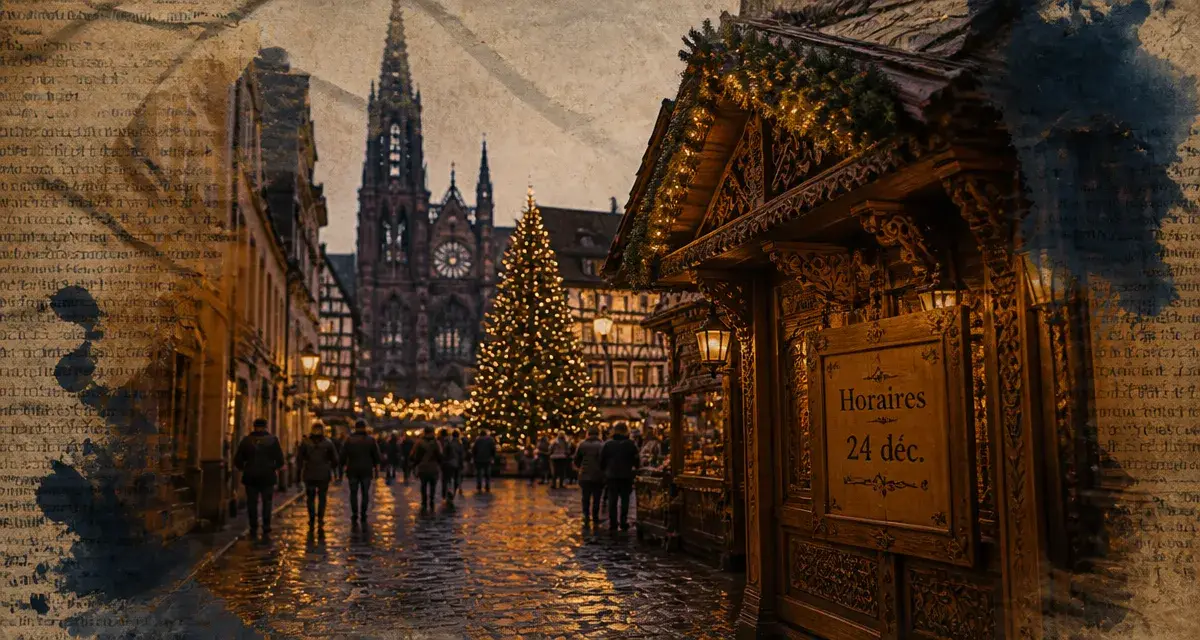 Horaires marchés de noël Strasbourg 2025 : 11 h 30, week-ends