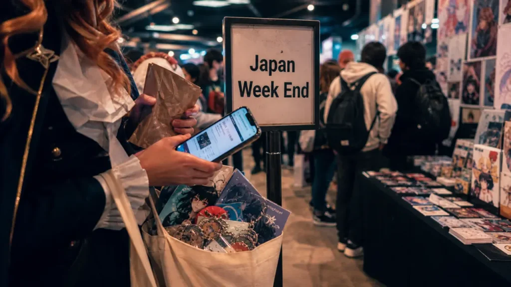 Japan Week End Strasbourg : billets cosplay, téléphone billetterie et prints en arrière-plan