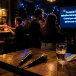 Karaoké Strasbourg : intérieur de bar avec micros live
