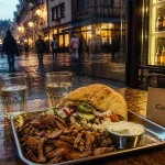 Restaurants halal Strasbourg : plateau kebab halal et pain chaud
