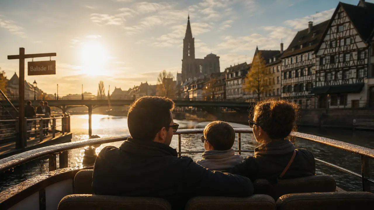 Strasbourg balade en bateau sur l’Ill : Petite France et Cathédrale