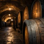 Visiter les hospices de Strasbourg : cave voûtée, tonneau de vin 1472