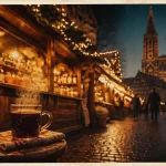 Week end Strasbourg marché de noel tout compris : vin chaud près de la cathédrale