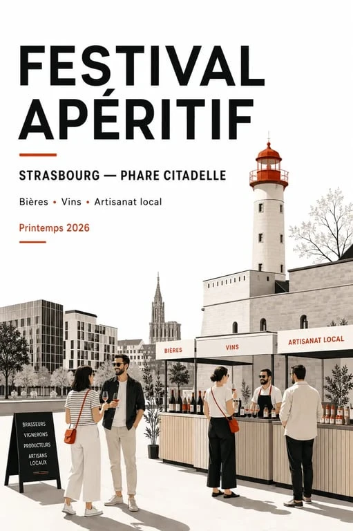Cultur’Apéro Strasbourg au Phare Citadelle avec stands de dégustation et ambiance conviviale