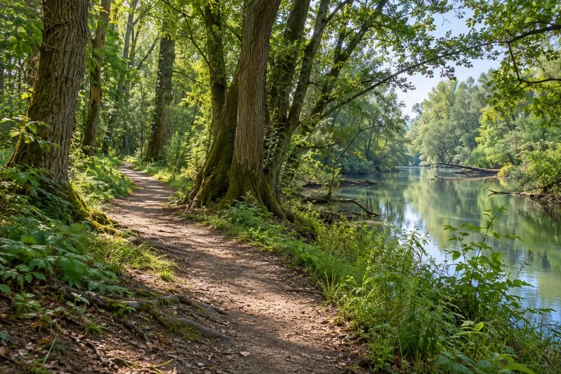 Balade autour de Strasbourg 10 km dans la forêt alluviale du Rohrschollen