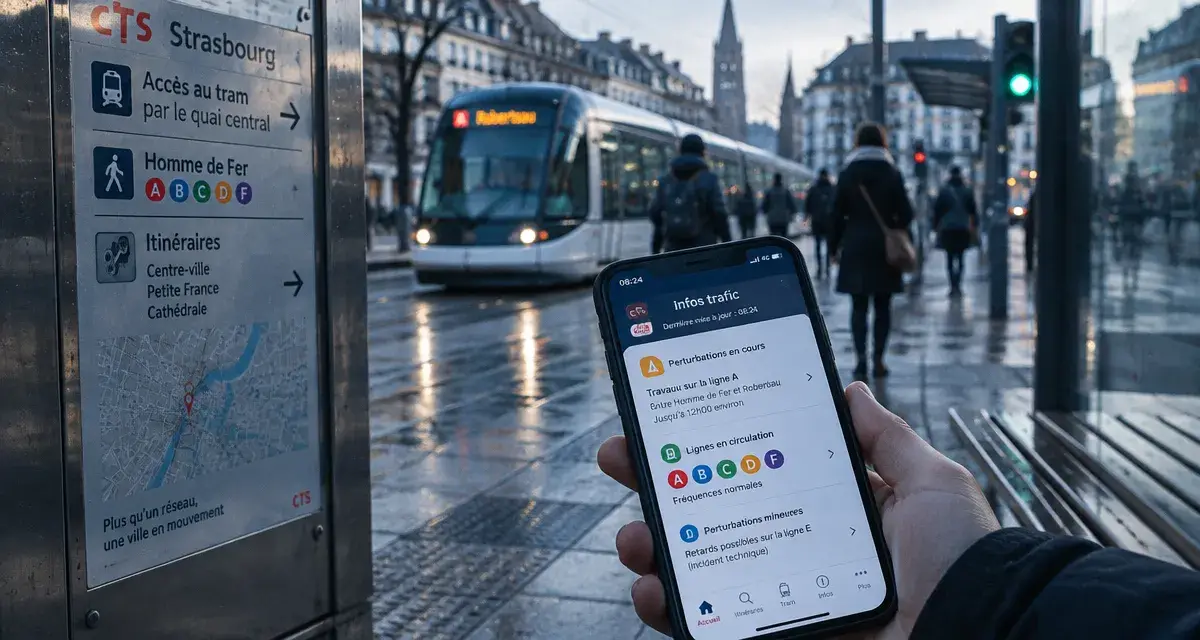 Actualité du jour Strasbourg : infos trafic tram en temps réel