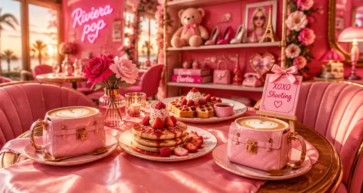 xoxo salon de thé & co à Strasbourg : salon rose Riviera pop, photo